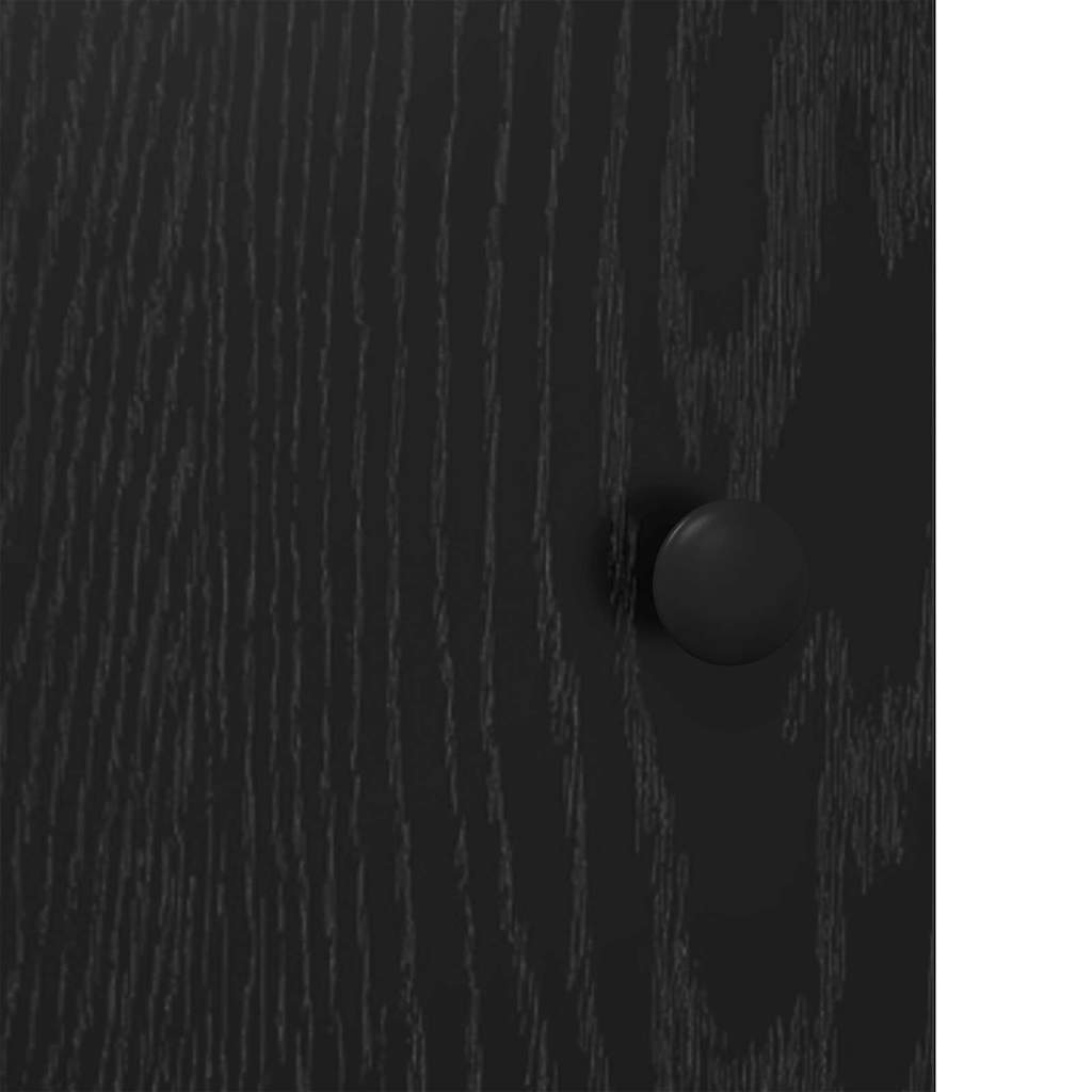 vidaXL Highboard Black Oak 62 x 32 x 106.5 cm Engineered Wood