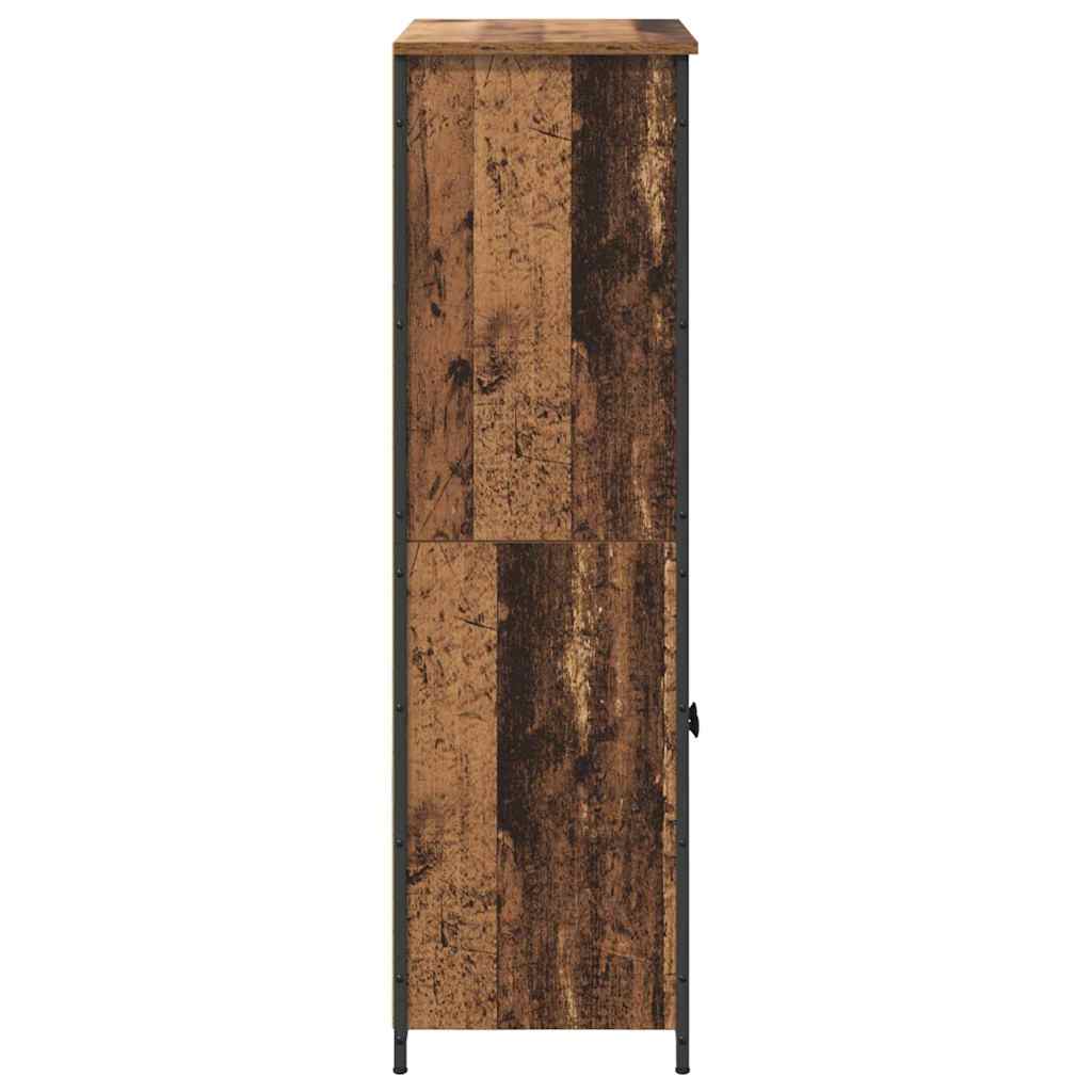 vidaXL Highboard Old Wood 62 x 36 x 121.5 cm Engineered Wood