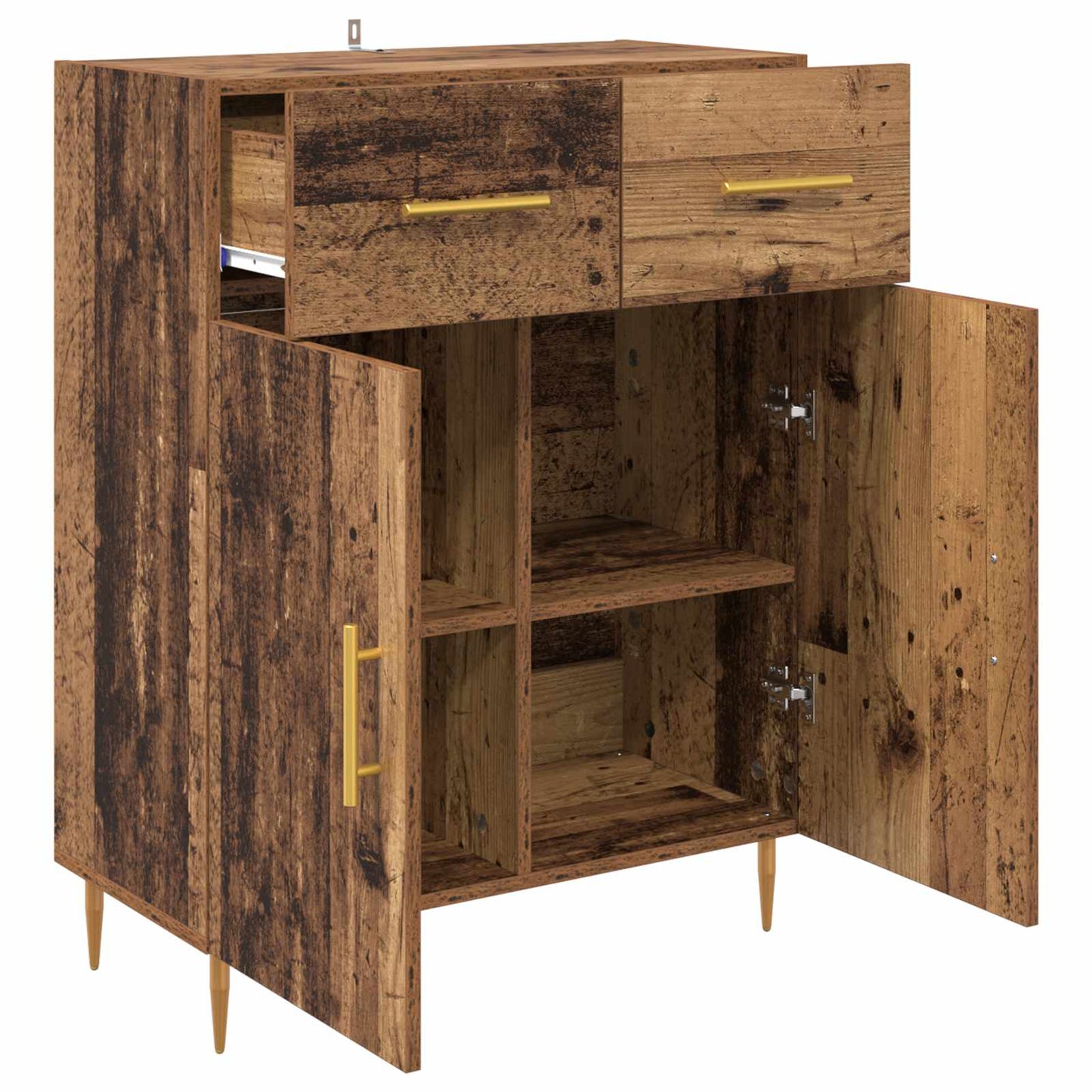 vidaXL Sideboard Old Wood 69.5 x 34 x 90 cm Engineered Wood