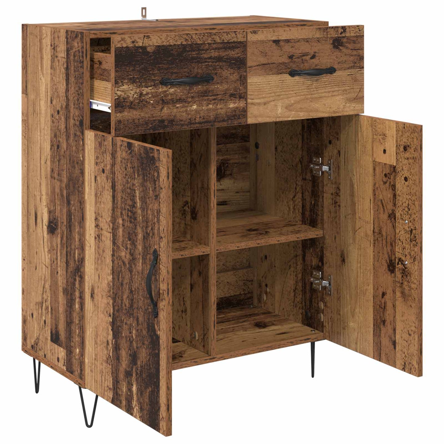 vidaXL Sideboard Old Wood 69.5 x 34 x 90 cm Engineered Wood