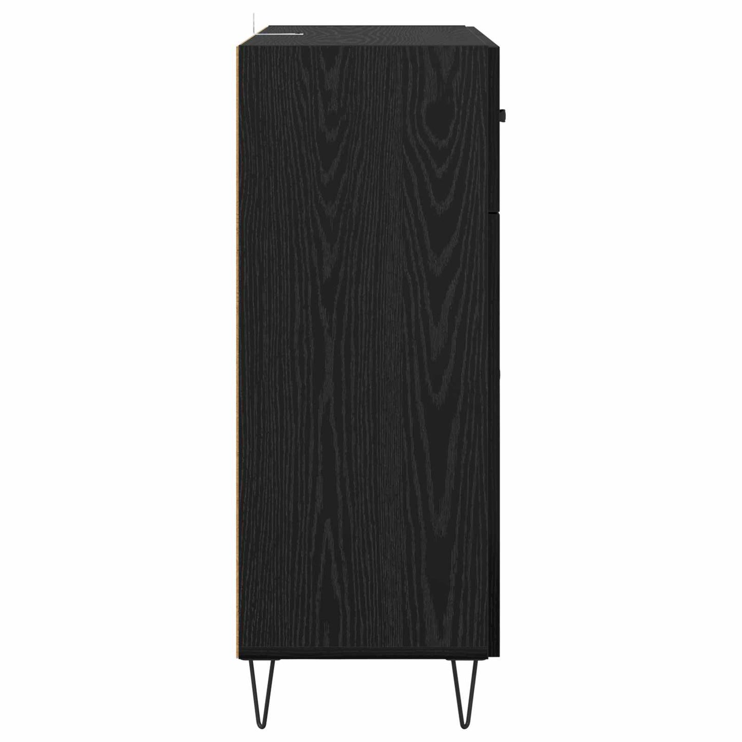 vidaXL Sideboard Black Oak 69.5 x 34 x 90 cm Engineered Wood