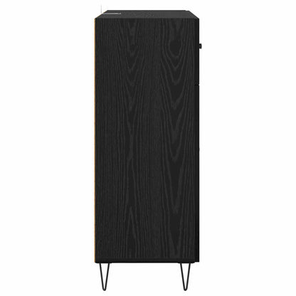 vidaXL Sideboard Black Oak 69.5 x 34 x 90 cm Engineered Wood