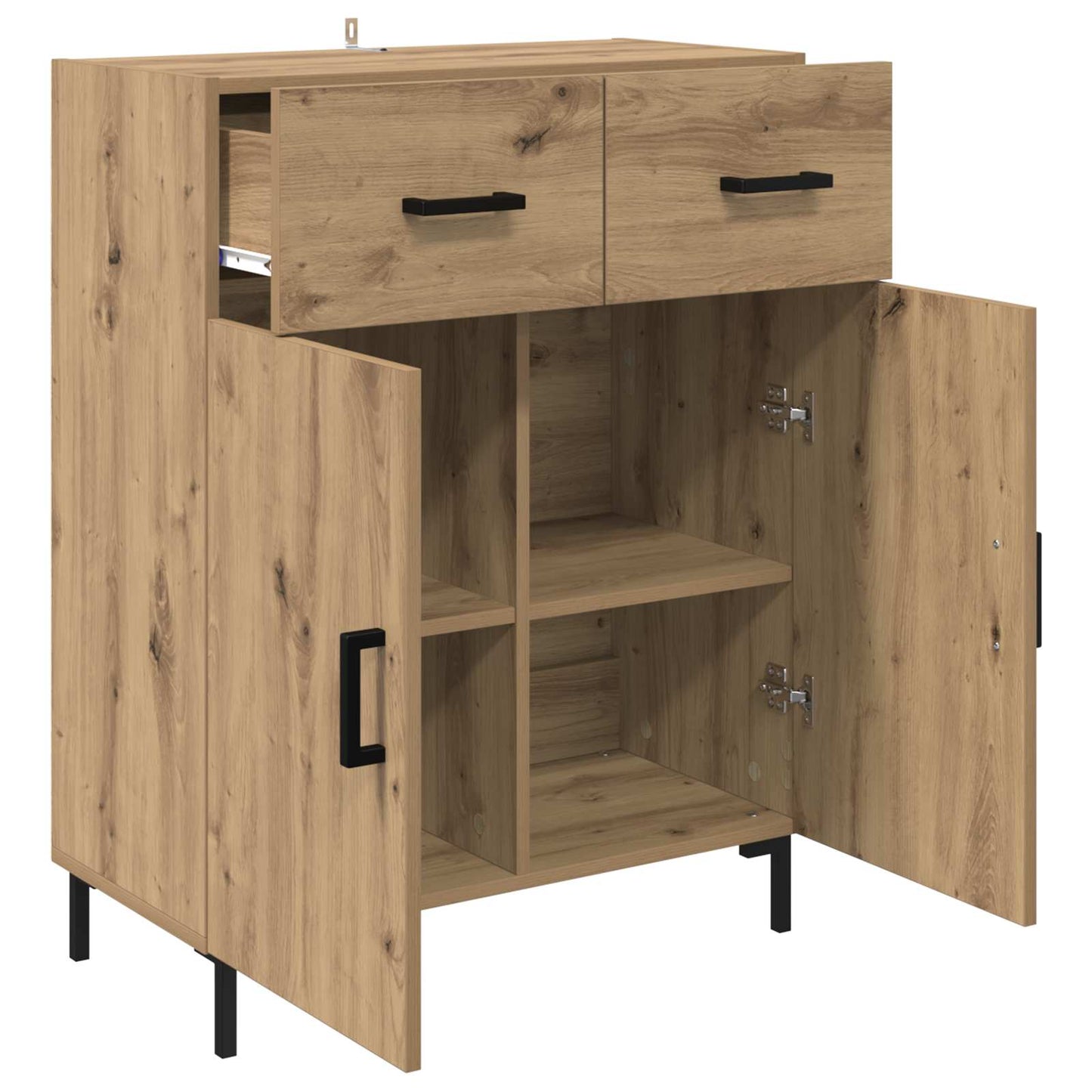 vidaXL Sideboard Artisan Oak 69.5 x 34 x 90 cm Engineered Wood
