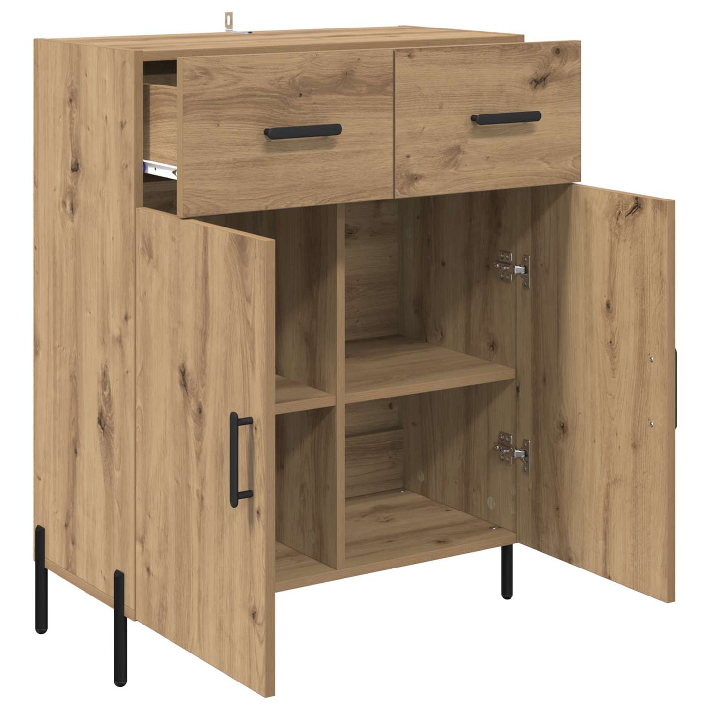 vidaXL Sideboard Artisan Oak 69.5 x 34 x 90 cm Engineered Wood