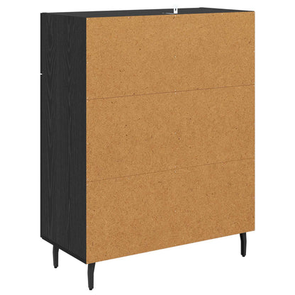vidaXL Sideboard Black Oak 69.5 x 34 x 90 cm Engineered Wood