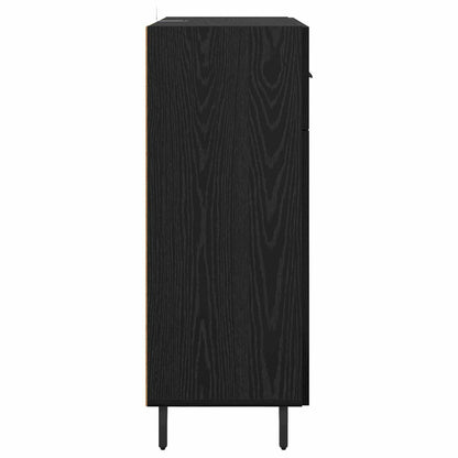 vidaXL Sideboard Black Oak 69.5 x 34 x 90 cm Engineered Wood