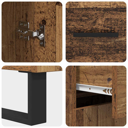 vidaXL Sideboard Old Wood 69.5 x 34 x 90 cm Engineered Wood
