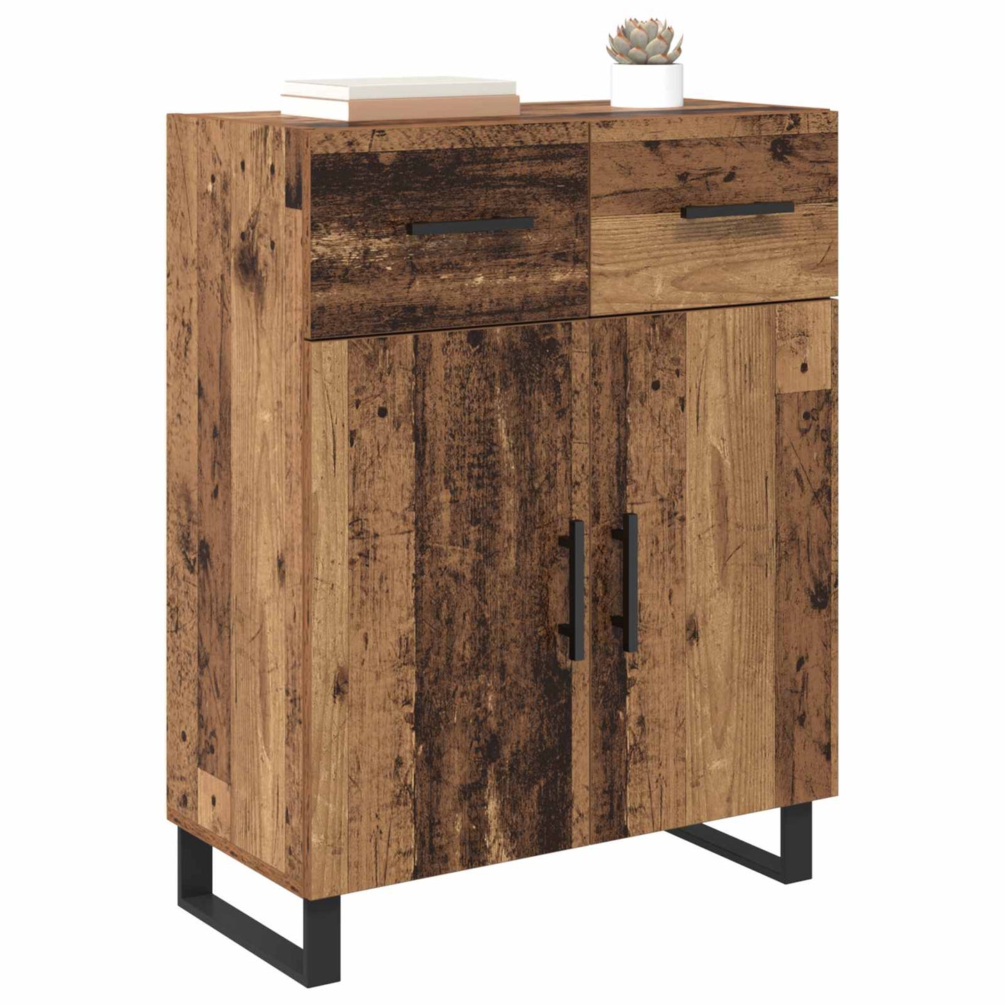 vidaXL Sideboard Old Wood 69.5 x 34 x 90 cm Engineered Wood