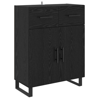 vidaXL Sideboard Black Oak 69.5 x 34 x 90 cm Engineered Wood
