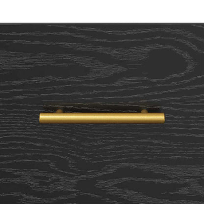 vidaXL TV Cabinet Black Oak 150 x 36 x 30 cm Engineered Wood