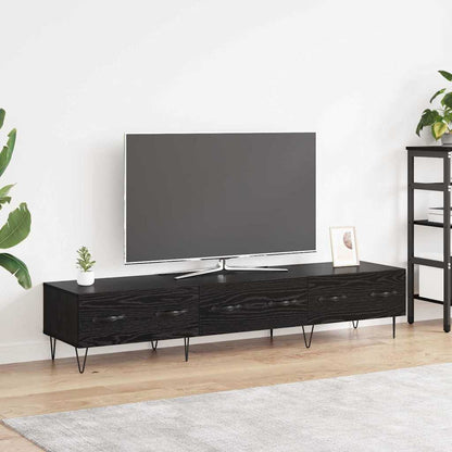 vidaXL Black Oak Engineered Wood