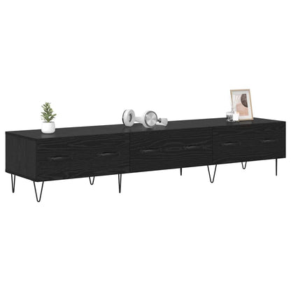 vidaXL Black Oak Engineered Wood