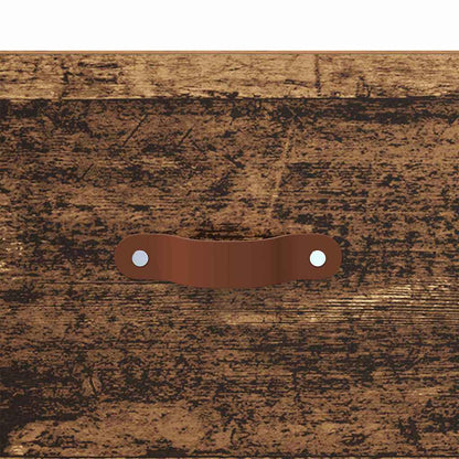 vidaXL Wall-mounted Bedside Cabinet Old Wood 35 x 35 x 20 cm