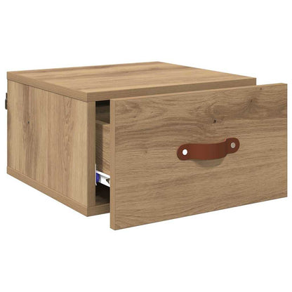 vidaXL Wall-mounted Bedside Cabinet 35 x 35 x 20 cm Engineered Wood
