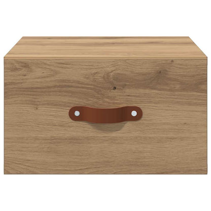 vidaXL Wall-mounted Bedside Cabinet 35 x 35 x 20 cm Engineered Wood