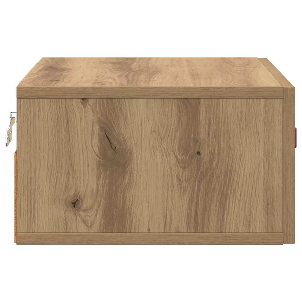 vidaXL Wall-mounted Bedside Cabinet 35 x 35 x 20 cm Engineered Wood