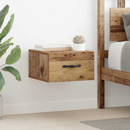 vidaXL Bedside Cabinet 2 pcs Old wood 35 x 35 x 20 cm Engineered Wood