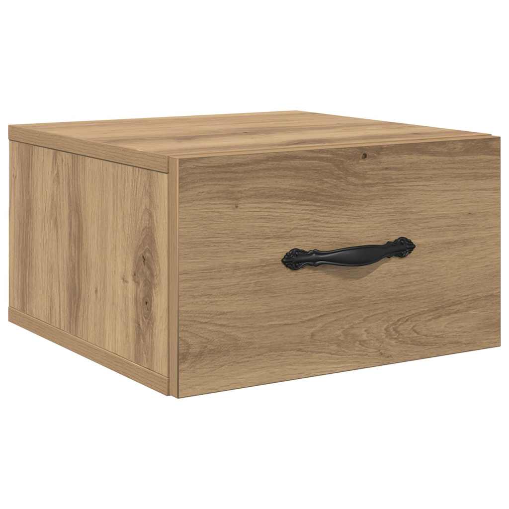 vidaXL Bedside Cabinet Artisan oak 35 x 35 x 20 cm Engineered Wood