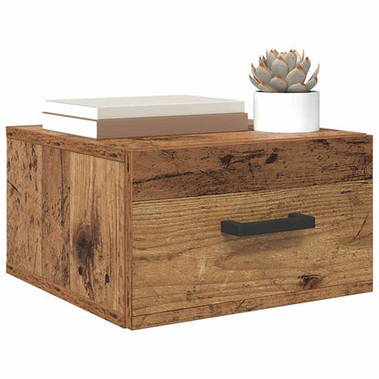 vidaXL Bedside Cabinet Old wood 35 x 35 x 20 cm Engineered Wood