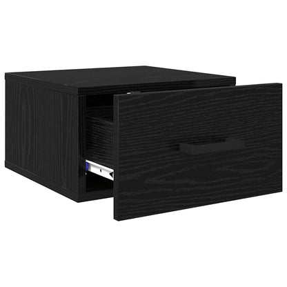 vidaXL Bedside Cabinet 2 pcs Black oak 35 x 35 x 20 cm Engineered Wood