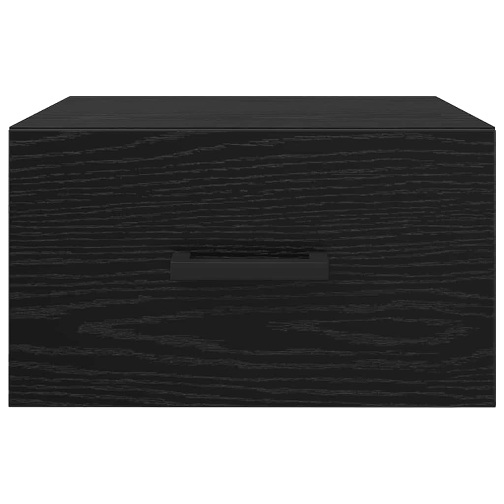 vidaXL Bedside Cabinet 2 pcs Black oak 35 x 35 x 20 cm Engineered Wood