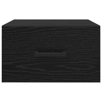 vidaXL Bedside Cabinet 2 pcs Black oak 35 x 35 x 20 cm Engineered Wood