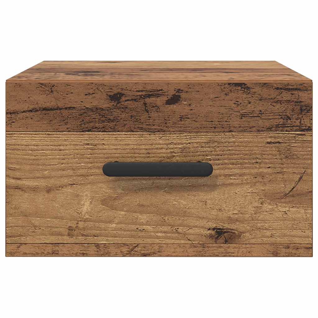 vidaXL Bedside Cabinet Old Wood 35 x 35 x 20 cm Engineered Wood