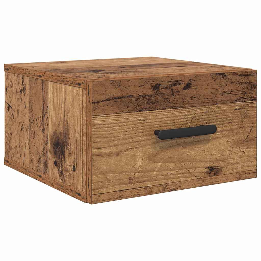 vidaXL Bedside Cabinet 2 pcs Old Wood 35 x 35 x 20 cm Engineered Wood