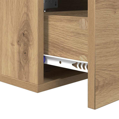 vidaXL Bedside Cabinet 35 x 35 x 20 cm Engineered Wood Artisan Oak