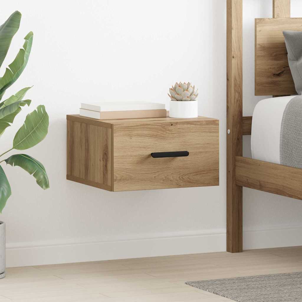 vidaXL Bedside Cabinet 35 x 35 x 20 cm Engineered Wood Artisan Oak