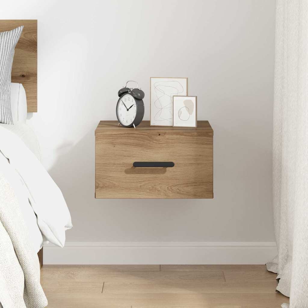 vidaXL Bedside Cabinet 35 x 35 x 20 cm Engineered Wood Artisan Oak