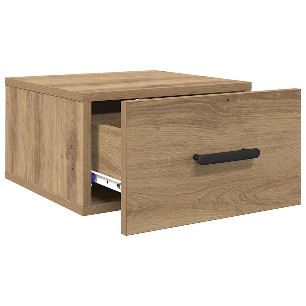 vidaXL Bedside Cabinet 35 x 35 x 20 cm Engineered Wood Artisan Oak
