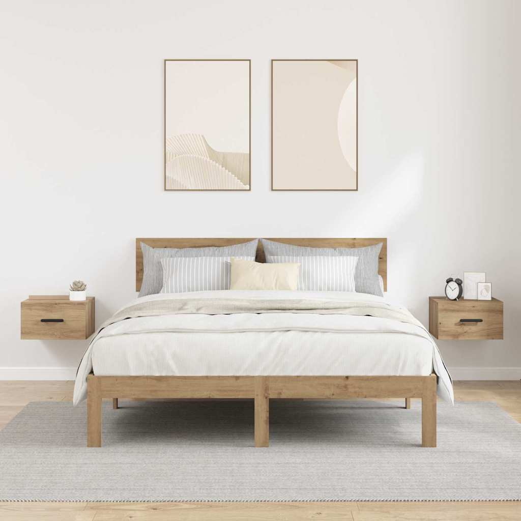 vidaXL Bedside Cabinet 2 pcs 35 x 35 x 20 cm Engineered Wood