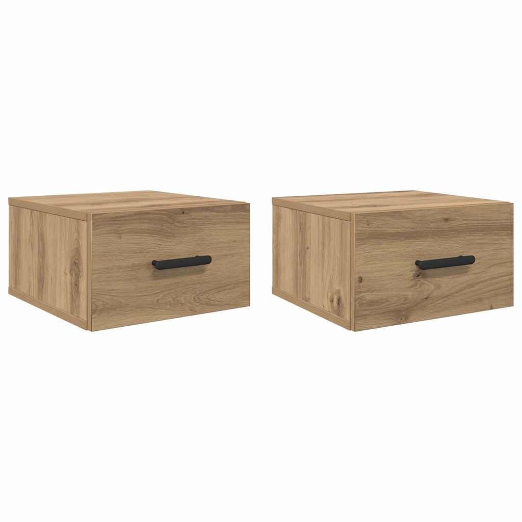 vidaXL Bedside Cabinet 2 pcs 35 x 35 x 20 cm Engineered Wood