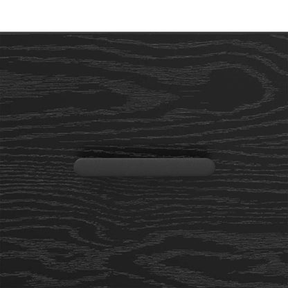 vidaXL Bedside Cabinet 2 pcs Black Oak 35 x 35 x 20 cm Engineered Wood