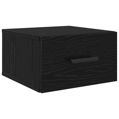 vidaXL Bedside Cabinet 2 pcs Black Oak 35 x 35 x 20 cm Engineered Wood