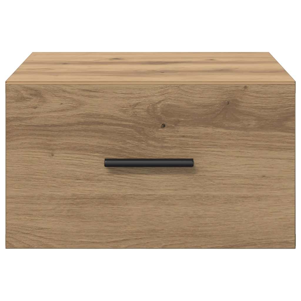 vidaXL Bedside Cabinet Artisan oak 35 x 35 x 20 cm Engineered wood