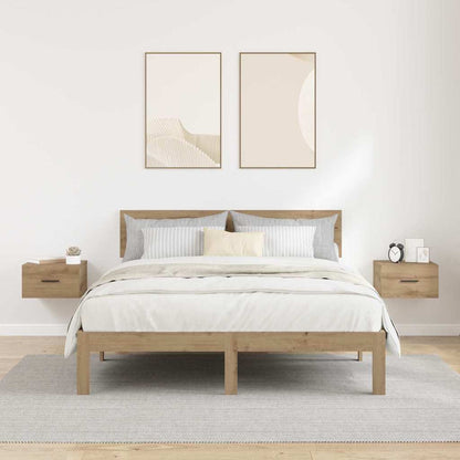 vidaXL Bedside Cabinet 2 pcs Artisan oak 35 x 35 x 20 cm