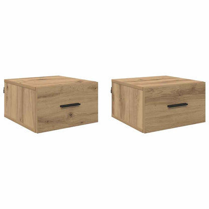 vidaXL Bedside Cabinet 2 pcs Artisan oak 35 x 35 x 20 cm