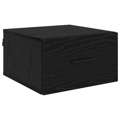 vidaXL Bedside Cabinet Black oak 35 x 35 x 20 cm Engineered Wood