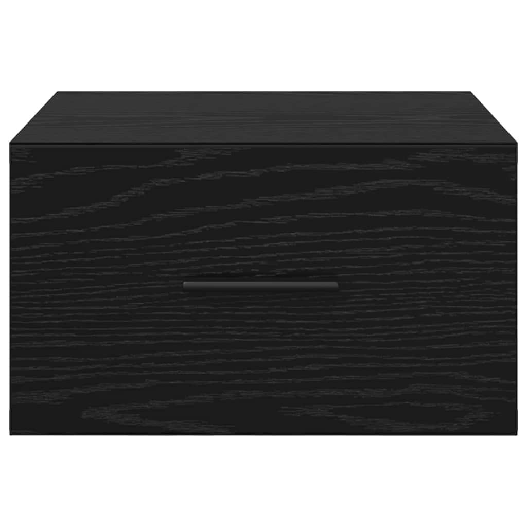 vidaXL Bedside Cabinet 2 pcs Black oak 35 x 35 x 20 cm Engineered Wood