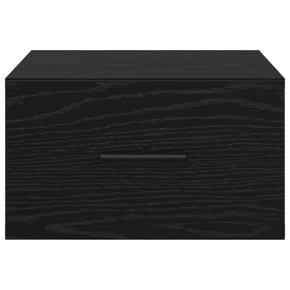 vidaXL Bedside Cabinet 2 pcs Black oak 35 x 35 x 20 cm Engineered Wood