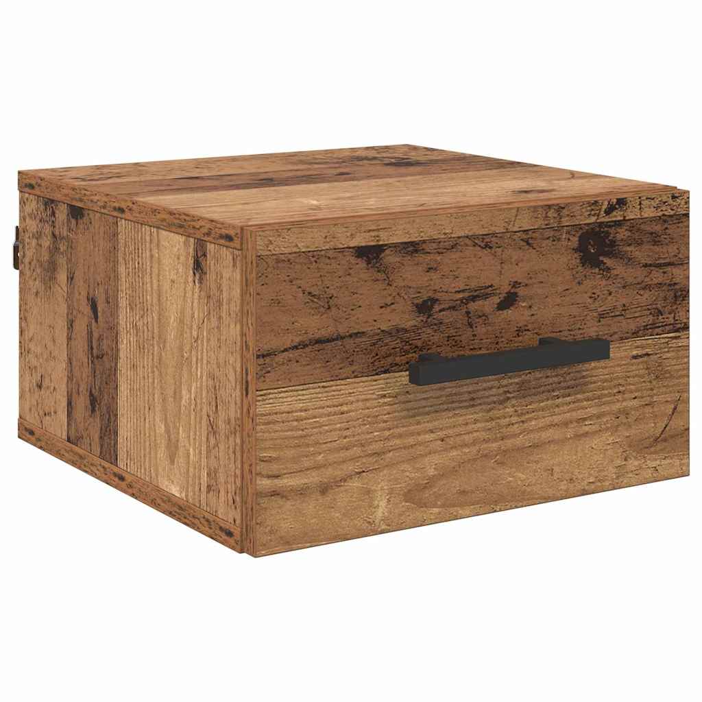 vidaXL Bedside Cabinet Old wood 35 x 35 x 20 cm Engineered wood