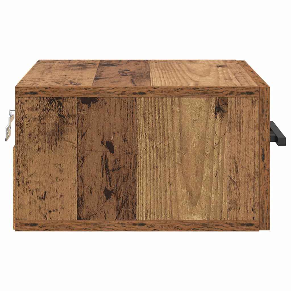 vidaXL Bedside Cabinet Old wood 35 x 35 x 20 cm Engineered wood