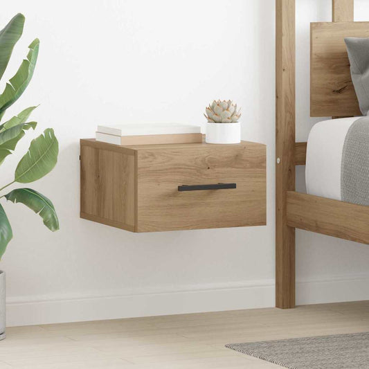 vidaXL Bedside Cabinet 35 x 35 x 20 cm Engineered wood Artisan oak
