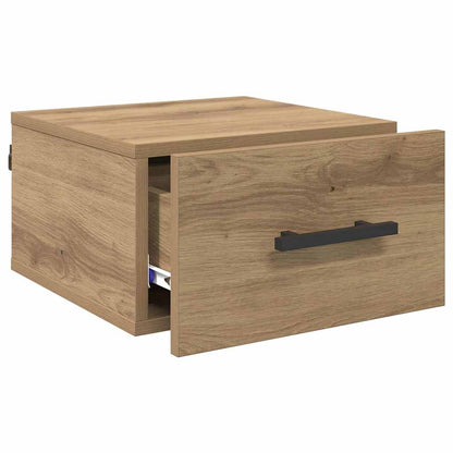 vidaXL Bedside Cabinet 35 x 35 x 20 cm Engineered wood Artisan oak