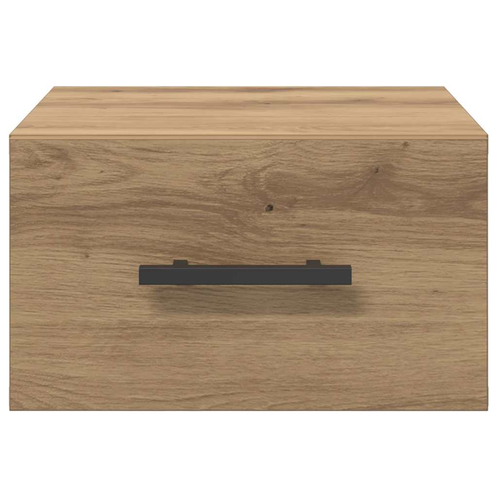 vidaXL Bedside Cabinet 35 x 35 x 20 cm Engineered wood Artisan oak