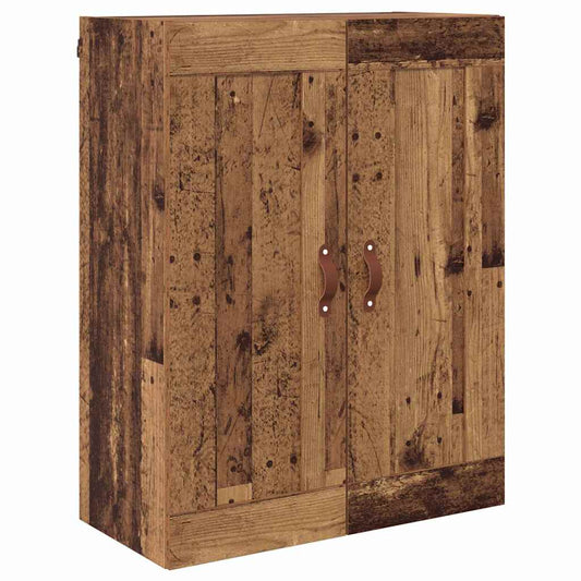 vidaXL Wall Mounted Cabinet Old Wood 69.5 x 34 x 90 cm Engineered Wood