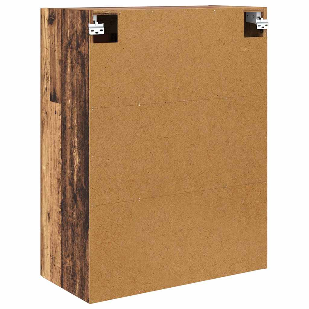 vidaXL Wall Mounted Cabinet Old Wood 69.5 x 34 x 90 cm Engineered Wood