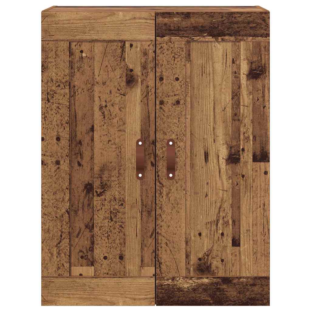 vidaXL Wall Mounted Cabinet Old Wood 69.5 x 34 x 90 cm Engineered Wood